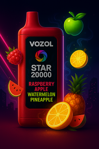 Vozol Star 20000 Raspberry Apple Watermelon Pinapple